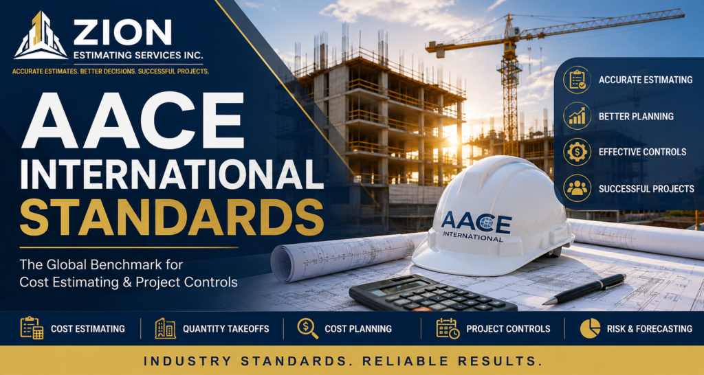 AACE International Standards | Construction Cost Estimating Guide | Zion Estimating Services Inc. 2 https://zionestimating.com/aace-international-standards/