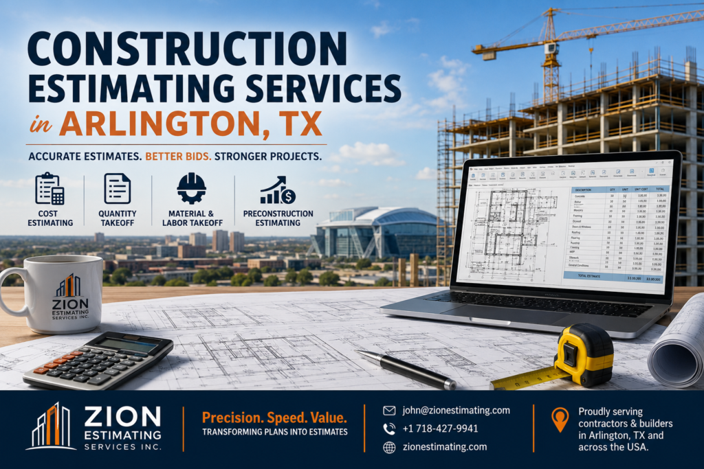 Construction Estimating Services in Arlington, TX | Zion Estimating Services Inc. 2 Construction Estimating Services In Arlington