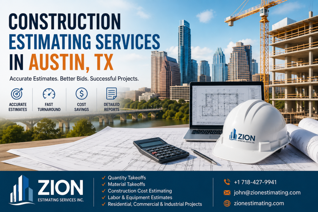 Construction Estimating Services in Austin, TX | Zion Estimating Services Inc. 2 Construction estimating services in Austin