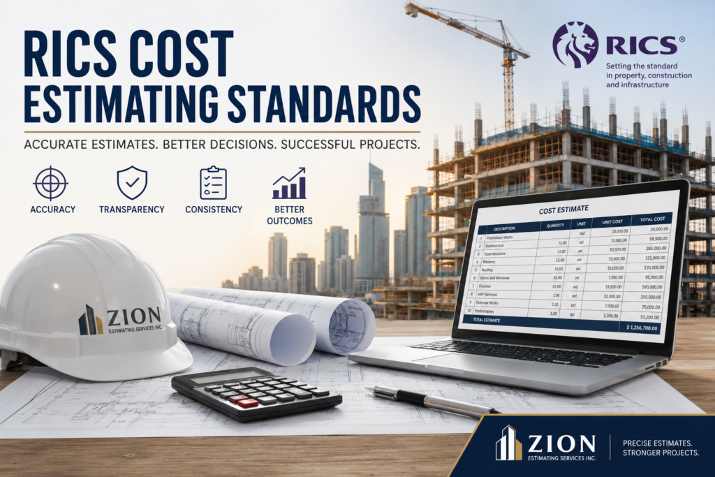 RICS Cost Estimating Standards | Zion Estimating Services Inc. 2 https://zionestimating.com/rics-cost-estimating-standards/