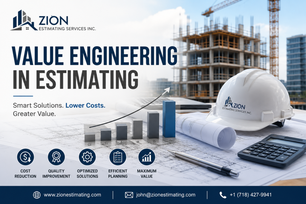 Value Engineering in Construction Estimating | Reduce Costs Without Compromising Quality | Zion Estimating Services Inc. 2 Value Engineering in construction estimating