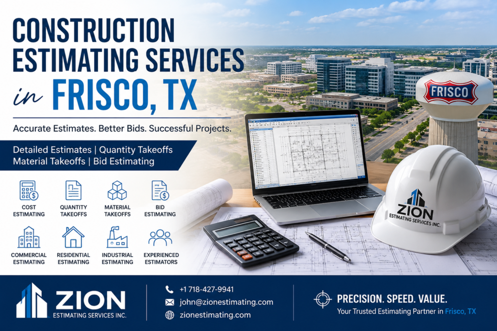 Construction Estimating Services in Frisco, TX | Zion Estimating Services Inc. 2 Construction Estimating Services In Frisco