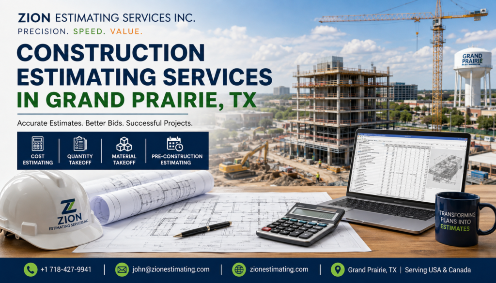 construction estimating services in Grand Prairie